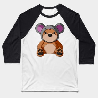 Mouse Hat Teddy Bear Baseball T-Shirt